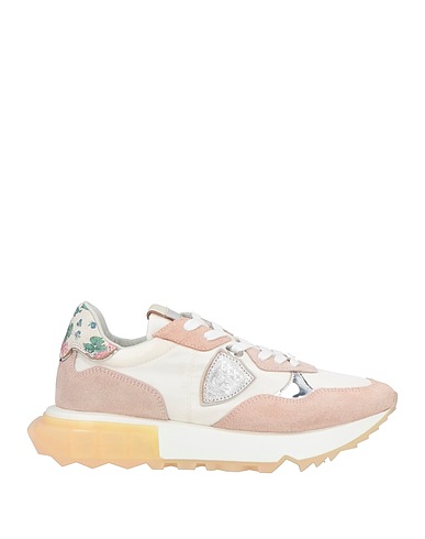 PHILIPPE MODEL Sneakers White Leather, Textile fibres