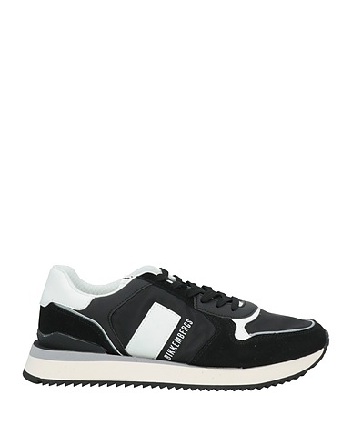 BIKKEMBERGS Sneakers Schwarz Gewebefasern, Leder