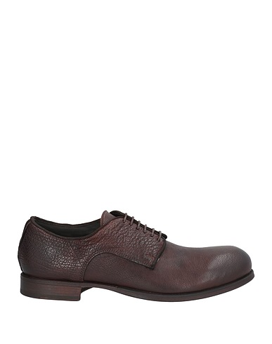 PREVENTI Laced shoes Dark brown Buffalo leather