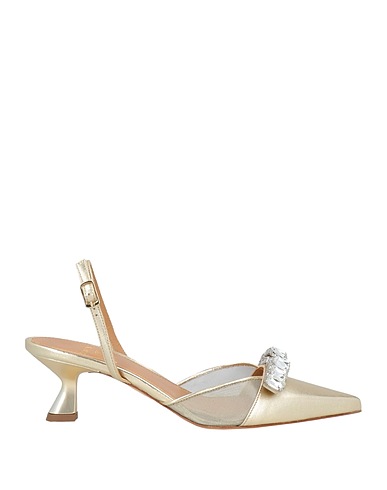 CHANTAL 1962 Pump Gold Textile fibers