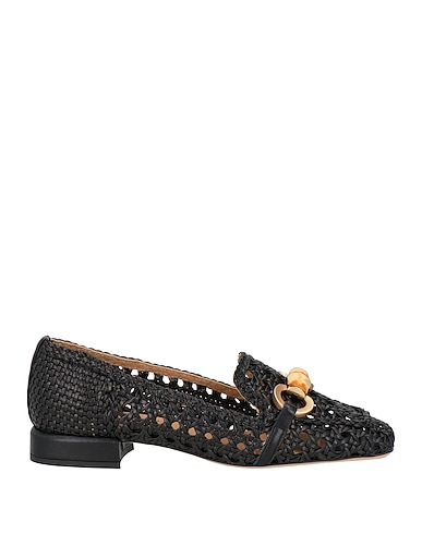 J.A.P. JOSE ANTONIO PEREIRA Loafers Black Textile fibers