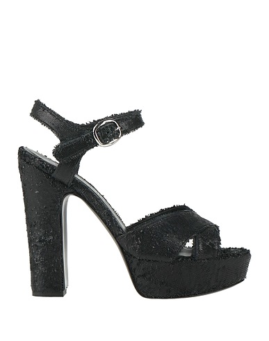 STRATEGIA Sandals Black Leather