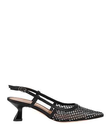 J.A.P. JOSE ANTONIO PEREIRA Pump Black Textile fibers
