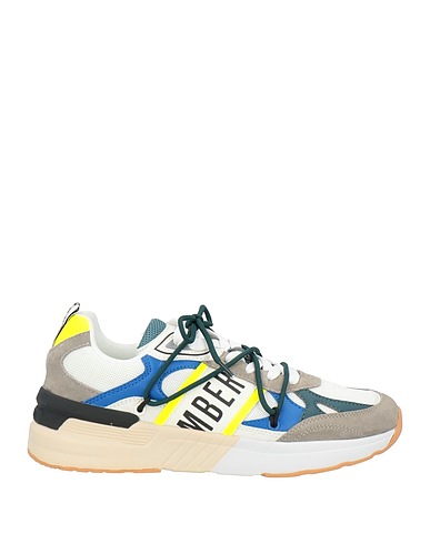 BIKKEMBERGS Sneakers Light grey Leather, Textile fibres
