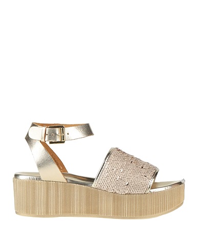 SOLDINI Sandali Platino Pelle
