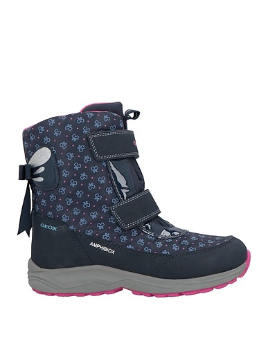 GEOX Ankle boot Navy blue 100% Polyester