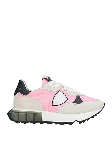 PHILIPPE MODEL Sneakers Light grey Leather, Textile fibers