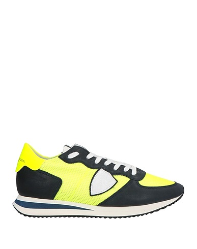 PHILIPPE MODEL Sneakers Midnight blue Leather, Textile fibers