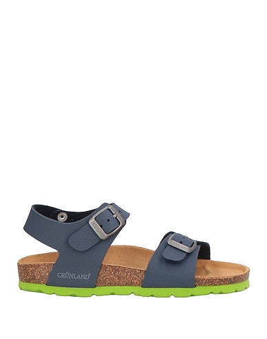 GRÜNLAND JUNIOR Sandals Navy blue Textile fibres