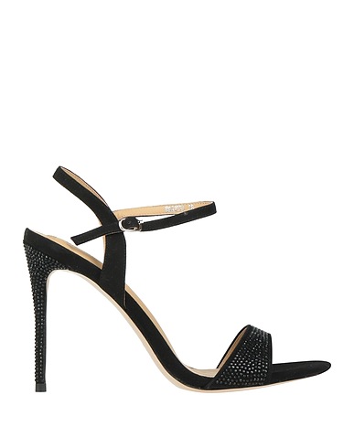 GIANMARCO LORENZI Sandals Black Leather