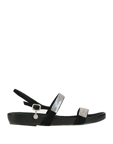 STEFANIA PELLICCI Sandals Black Leather