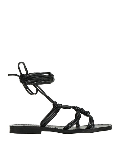 CHATULLE Flip flops Black Leather
