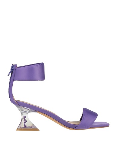 GAëLLE Paris Sandali Viola Fibre tessili