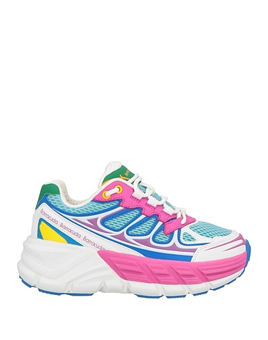 BARRACUDA Sneakers Turquoise Leather, Textile fibers