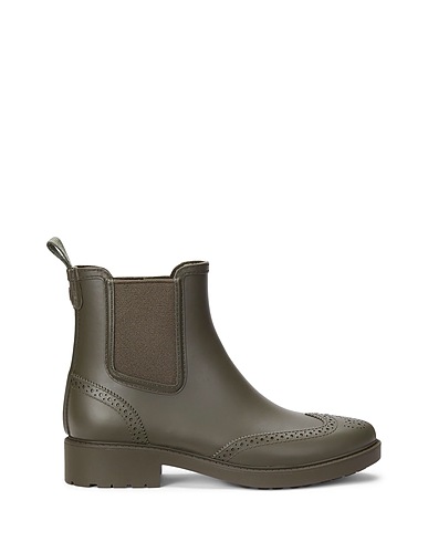 LAUREN RALPH LAUREN Ankle boot PRESLIE RUBBER RAIN BOOT
 Military green 75% Rubber, 25% Polyester
