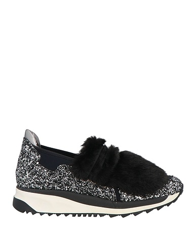 ATOS LOMBARDINI Sneakers Black Leather, Textile fibres