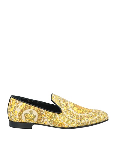 VERSACE Loafers Beige Textile fibers