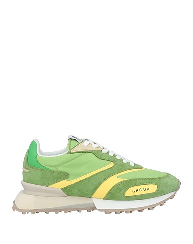 GHŌUD Venice Sneakers Säuregrün Leder, Gewebefasern