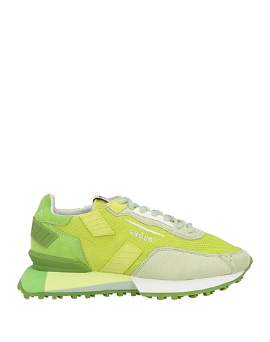 GHŌUD Venice Sneakers Lime green Textile fibres, Leather