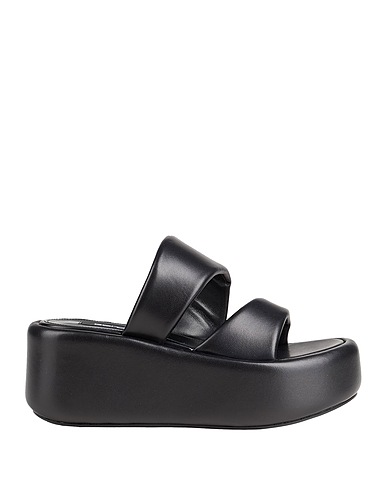 SERGIO ROSSI Sandals Black Leather