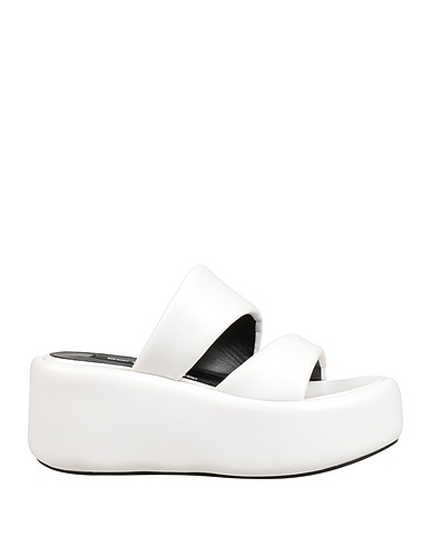 SERGIO ROSSI Sandalen Weiß Leder