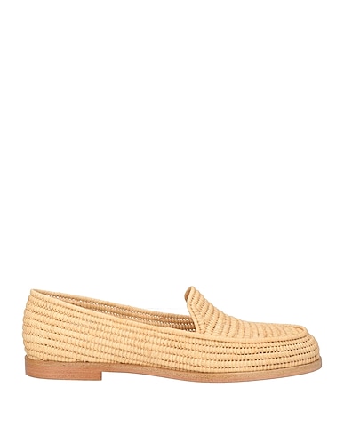 PALOMA BARCELÓ Loafers Beige Natural raffia