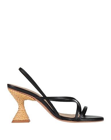 PALOMA BARCELÓ Sandals Black Leather