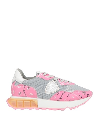PHILIPPE MODEL Sneakers Pink Leather, Textile fibers