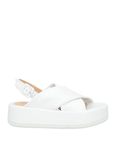 PALOMA BARCELÓ Sandals White Leather