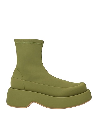 PALOMA BARCELÓ Ankle boot Green Textile fibres