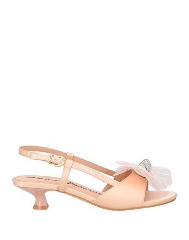 LUCIANO BARACHINI Sandali Rosa chiaro Fibre tessili