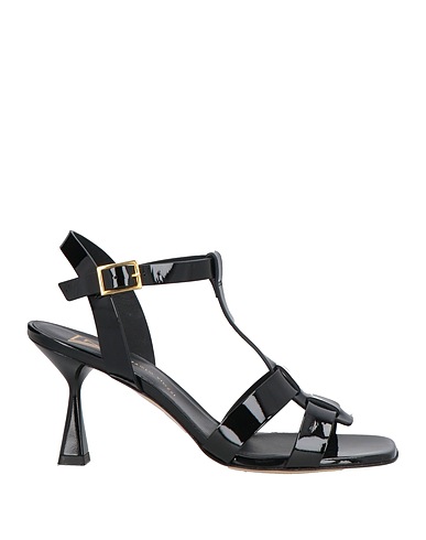 GIAMPAOLO VIOZZI Sandals Black Leather