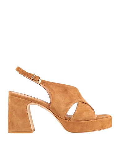 ANDREA PINTO Sandalen Kamel Leder