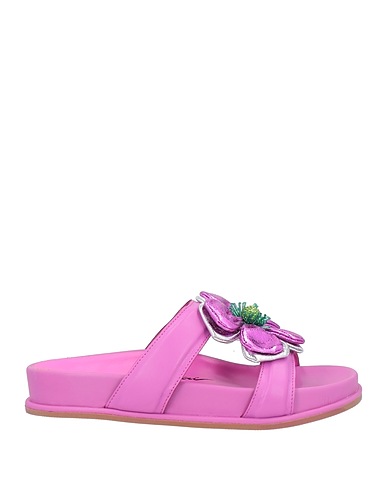 LUCIANO BARACHINI Sandals Mauve Leather