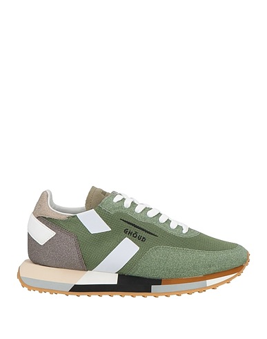 GHŌUD Venice Sneakers Military green Textile fibers, Leather