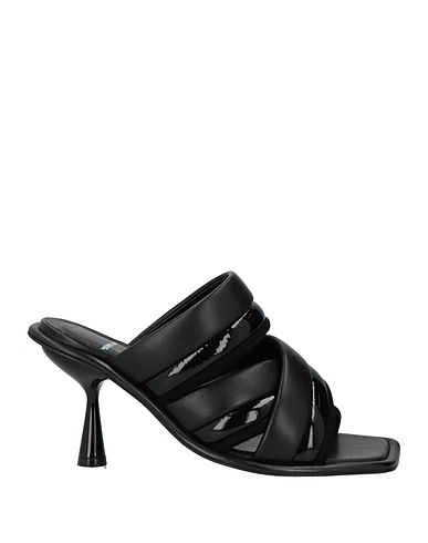 PIERRE HARDY Sandalen Schwarz Zickleinleder, Lammleder