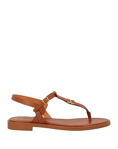 CHLOÉ Flip flops Tan Leather