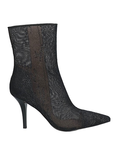 PINKO Ankle boot Black Textile fibres, Leather