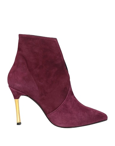 ANDREA PINTO Ankle boot Plum Leather