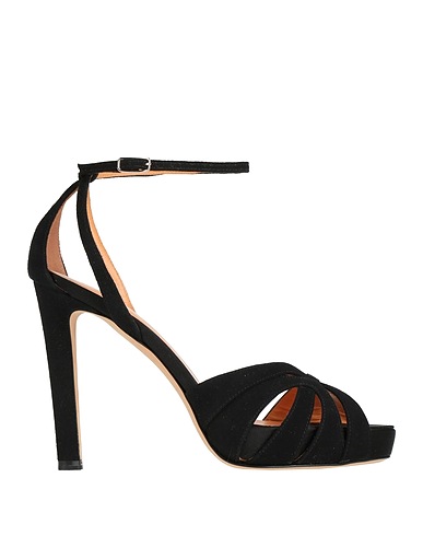 LELLA BALDI Sandals NERO Leather