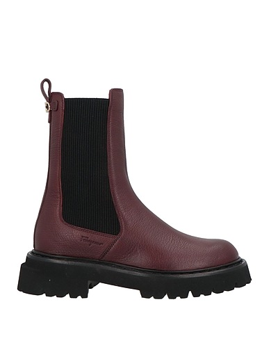 FERRAGAMO Ankle boot Burgundy Leather