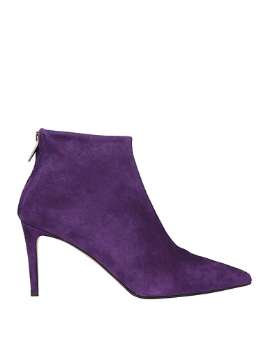 GIANCARLO Ankle boot Dark purple Leather