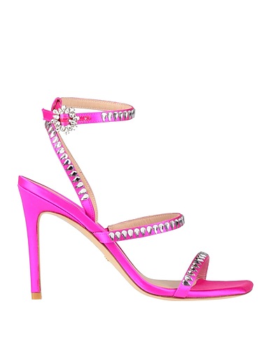 STUART WEITZMAN Sandals Fuchsia Textile fibers