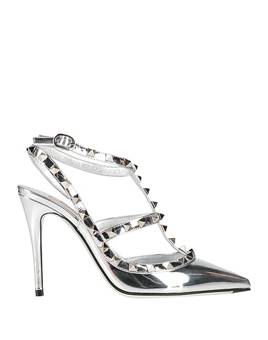 VALENTINO GARAVANI Court Silver Leather