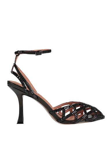 BIBI LOU Sandals Black Textile fibres