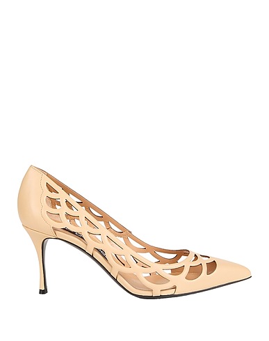 SERGIO ROSSI Pump Beige Leather