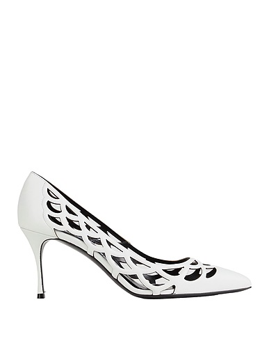 SERGIO ROSSI Pumps Weiß Leder