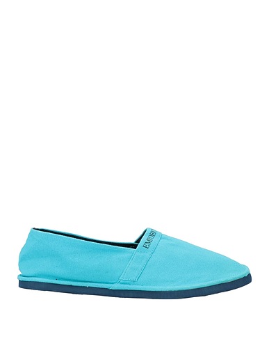 EMPORIO ARMANI Loafers Turquoise Textile fibers