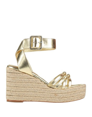 PALOMA BARCELÓ Espadrilles Gold Leather