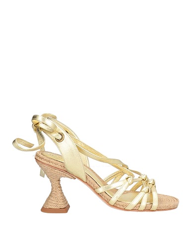 PALOMA BARCELÓ Sandals Gold Leather